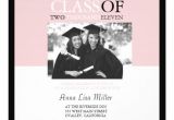 Graduation Invitation Inserts Pink and Black Graduation Party Photo Insert Custom
