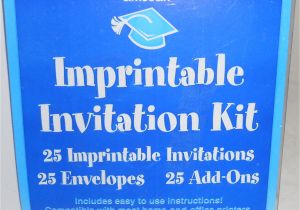 Graduation Invitation Kits Amscan Graduation Party Imprintable Invitation Kit