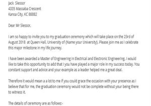 Graduation Invitation Letter for Friends 36 Invitation Letters Sample Templates