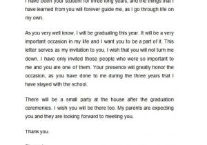 Graduation Invitation Letter From University 68 Microsoft Invitation Template Free Samples Examples