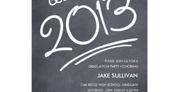 Graduation Invitation Writing Chalkboard Writing Graduation Invitation Zazzle Com