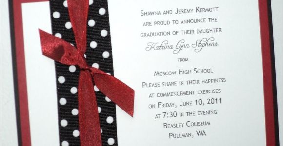 Graduation Invitations Ideas Homemade Diy High School Graduation Announcements Wedding