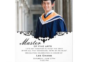 Graduation Invitations Masters Degree Graduation Photo Mantel Invitation 5 Quot X 7 Quot Invitation Card