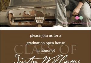 Graduation Open House Invites Simply Classic Custom Photo Graduation Open House