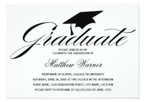Graduation Paper for Invitations Elegant Graduation Cap 5×7 Paper Invitation Card Zazzle