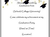 Graduation Party Invitation Examples Graduation Party Invitation Templates Free Printable