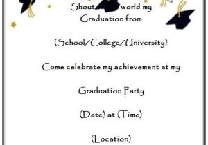 Graduation Party Invitation Examples Graduation Party Invitation Templates Free Printable