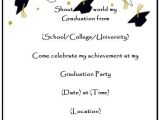 Graduation Party Invitation Postcard Templates Free Homemade Graduation Party Invitation Printable Homemade