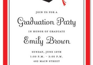 Graduation Party Invitation Template Graduation Invitations Graduation Red Border Graduation