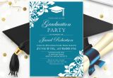 Graduation Party Invitation Template Printable Graduation Party Invitation Template Blue Teal High