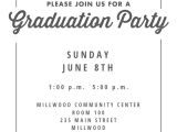 Graduation Party Invitation Template Ribbon Graduation Graduation Party Invitation Template