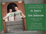 Graduation Party Invitations for Two Rustic Grunge Graduation Party Invitation with Photo