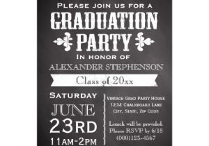 Graduation Party Invitations for Two Rustic Slate Graduation Party Invitation Zazzle