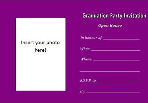 Graduation Party Invitations Word Templates Graduation Party Invitation Template