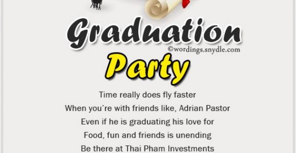 Graduation Party Invitations Wording Graduation Party Invitation Wording Wordings and Messages