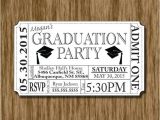 Graduation Party Ticket Invitations Graduation Party Invitation Ticket Printable