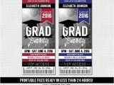 Graduation Party Ticket Invitations Graduation Ticket Invitation Grad Party Any Accent by