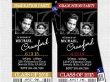 Graduation Party Ticket Invitations Item Details