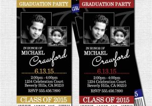 Graduation Party Ticket Invitations Item Details
