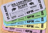 Graduation Party Ticket Invitations Ticket Idea Graduation Party Invitations Vintage Ticket