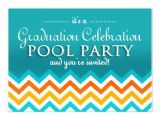 Graduation Pool Party Invitation Ideas Blue Graduation Pool Party Invitations