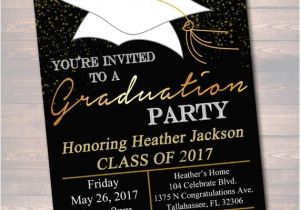 Graduation Reception Invitations Editable Graduation Party Invitation High School Graduation
