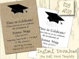 Graduation Wording for Invites Graduation Invitation Template with A Mortarboard Design