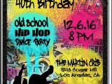 Graffiti Birthday Invitations 90s Hip Hop Graffiti Birthday Invitations [di 464