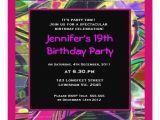 Graffiti Birthday Party Invitations Women Graffiti Birthday Invitation