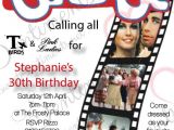 Grease Party Invites Grease themed Birthday Party Invitations Home Party