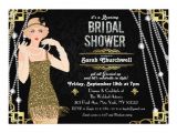 Great Gatsby Bridal Shower Invitations Great Gatsby Art Deco Bridal Shower Invitation Zazzle
