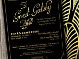Great Gatsby Holiday Party Invitations Great Gatsby themed Party Invitations Cimvitation