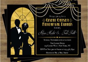 Great Gatsby Party Invitation Template Free Great Gatsby Invitation Rehearsal Dinner Invitation