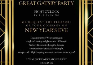 Great Gatsby Party Invitation Template Free Great Gatsby Party Invitation Template Free Great Gatsby