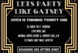 Great Gatsby Party Invitation Wording Party Invitation Templates Great Gatsby Party Invitations