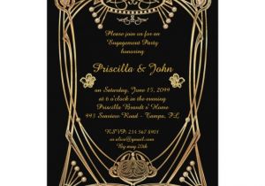 Great Gatsby Party Invitation Wording Personalized Great Gatsby Party Invitations