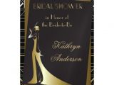Great Gatsby themed Bridal Shower Invitations Classic Gatsby Deco Bridal Shower Invitation 5" X 7