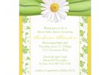 Green and Yellow Baby Shower Invitations Yellow Green Daisy Floral Baby Shower Invitation 4 5" X 6