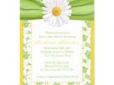 Green and Yellow Baby Shower Invitations Yellow Green Daisy Floral Baby Shower Invitation 4 5" X 6