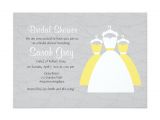 Grey and Yellow Bridal Shower Invitations Gray and Yellow Custom Bridal Shower Invites Zazzle