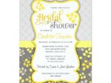 Grey and Yellow Bridal Shower Invitations Modern Yellow Grey Elegant Bridal Shower 4 5×6 25 Paper
