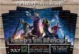 Guardians Of the Galaxy Birthday Invitation Template Guardians Of the Galaxy Birthday Invitation by