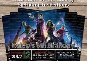 Guardians Of the Galaxy Birthday Invitation Template Guardians Of the Galaxy Birthday Invitation by