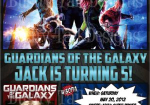 Guardians Of the Galaxy Birthday Invitation Template Guardians Of the Galaxy Birthday Invitation