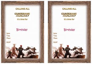 Guardians Of the Galaxy Birthday Invitation Template Guardians Of the Galaxy Birthday Invitations Birthday