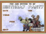 Guardians Of the Galaxy Birthday Invitation Template Guardians Of the Galaxy Birthday Party Invitations by