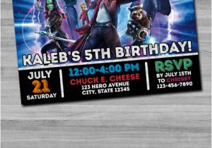 Guardians Of the Galaxy Birthday Invitation Template Marvel 39 S Guardians Of the Galaxy Birthday Invitation