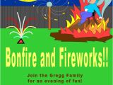 Guy Fawkes Party Invitations Bonfire and Guy Fawkes
