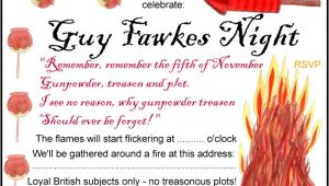 Guy Fawkes Party Invitations Guy Fawkes Night Party Invitation Rooftop Post Printables