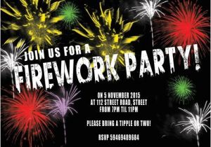Guy Fawkes Party Invitations Urban Fireworks Party Invitation